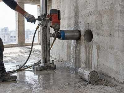 Core cutting work