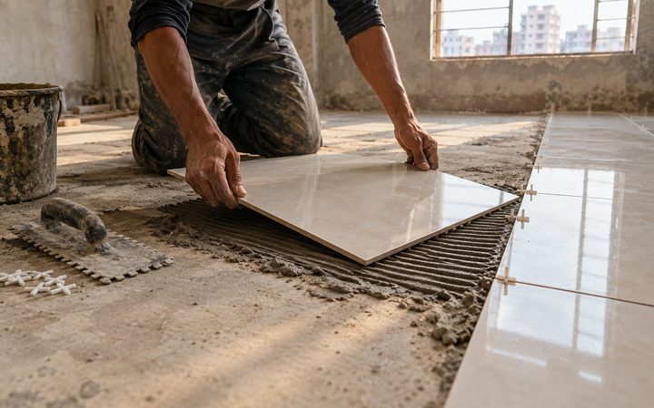 Tiles, marble & granite work